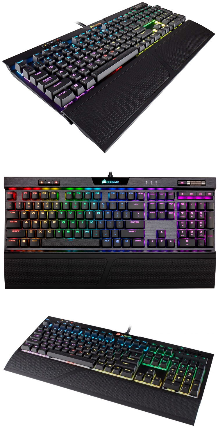 corsair 海盗船|k70 rgb mk2 机械式键盘(红轴/中文)
