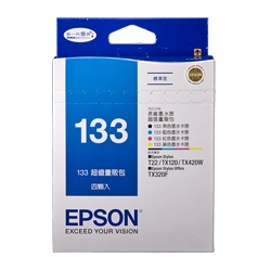EPSON C13T133650 NO.133 墨水匣量販包(四顆包裝)