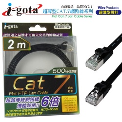 Cat.7超高速薄型網路連接線 2米