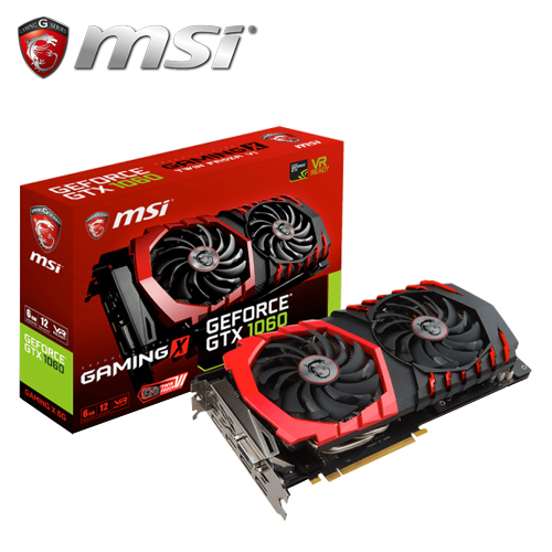 msi 微星 GTX 1060 GAMING X 3G 显示卡 - Go