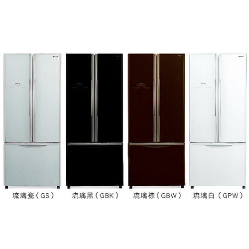 好禮送【HITACHI日立】483L變頻三門對開冰箱RG470(瓷/白/棕)