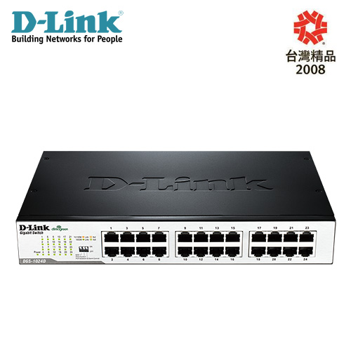 D-Link友訊 DGS-1024D 24埠Gigabit節能型交換器