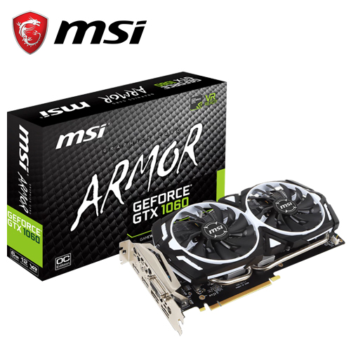 Msi GTX 顯示卡1060 ARMOR 6G OCV1