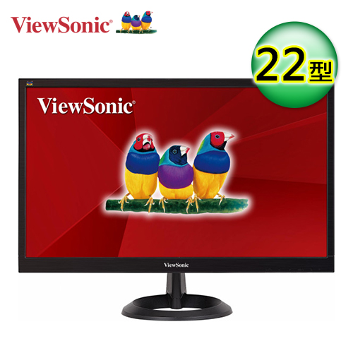 優派 21.5吋 VA2261H-8 寬螢幕顯示器【1920x1080、對比1000:1、亮度250cd、D-Sub/DVI 、三年保固 】