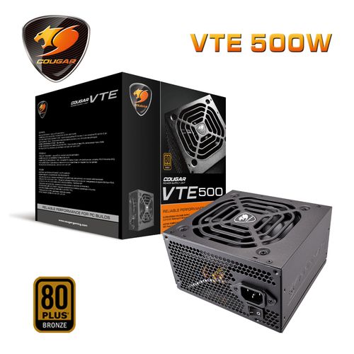 HEC偉訓 COUGAR 美洲獅 VTE 500 80Plus銅牌 電源供應器