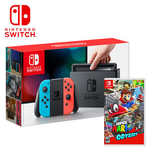 任天堂Switch主机-电光蓝&红+精灵宝可梦 Le