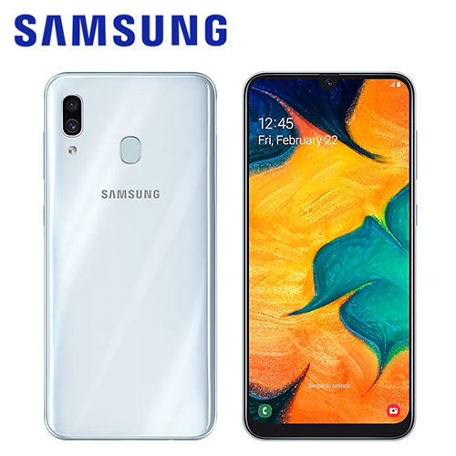 【Samsung 三星】Galaxy A30 6.4吋 (4G\/64G) 八核心智慧型手机 \/ 白