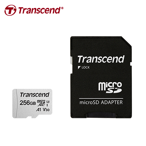 【Transcend 創見】microSDXC/SDHC 300S 記憶卡(銀) 附轉卡