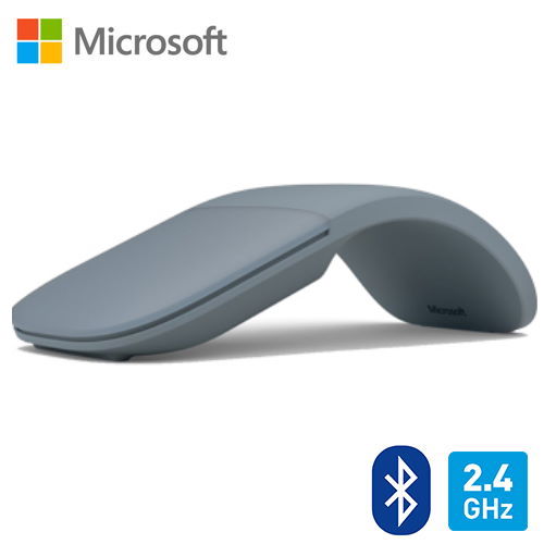 【Microsoft 微軟】Arc Mouse 滑鼠(冰雪藍)