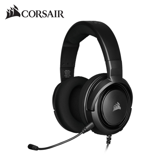 【CORSAIR 海盜船】HS35 Stereo 立體聲電競耳機(黑)
