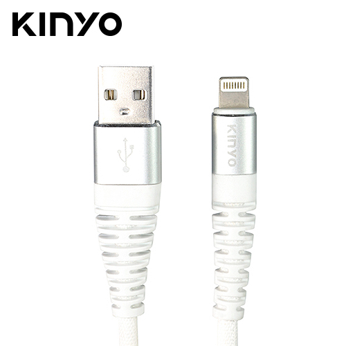 【KINYO 耐嘉】蘋果6A超快充數據線(USB-A901)-白 1.2m