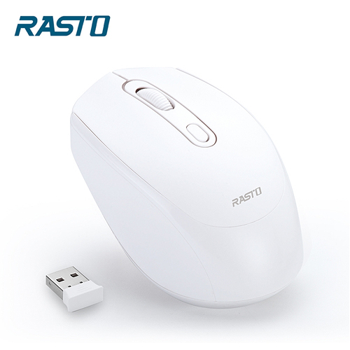 【RASTO】RM10 超靜音無線滑鼠(白)