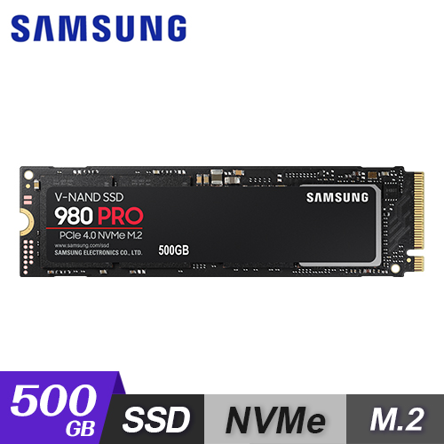 【Samsung 三星】980 PRO M.2 SSD 固態硬碟 500GB