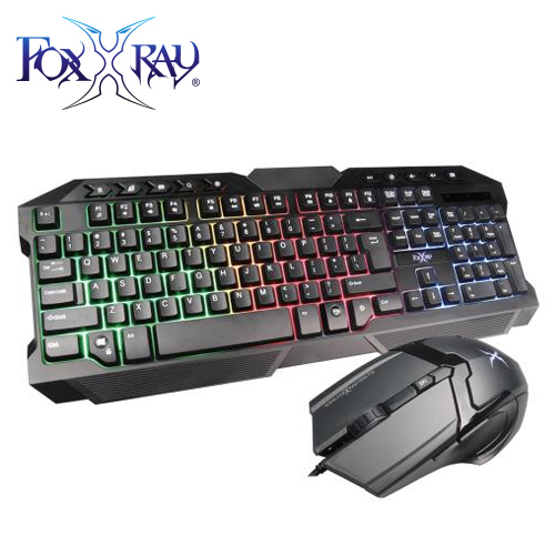 【FOXXRAY 狐鐳】鏡甲電競鍵盤滑鼠組(FXR-CKM-10)