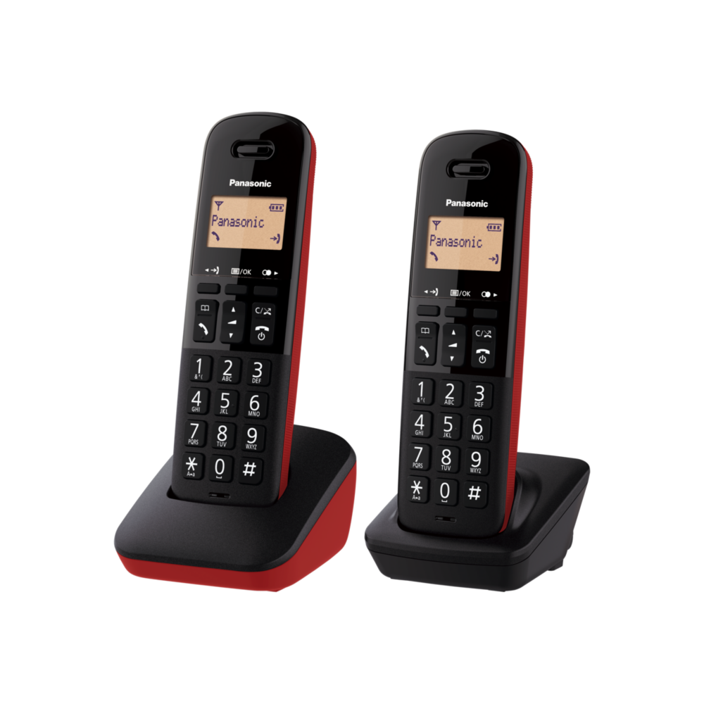 國際數位無線電話KX-TGB312紅