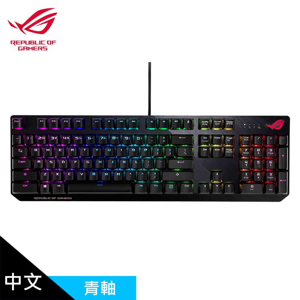 【ASUS 華碩】ROG Strix Scope NX RGB 機械式電競鍵盤 青軸