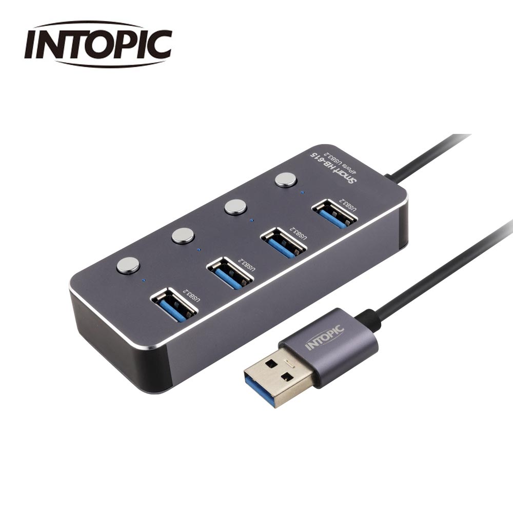 【INTOPIC 廣鼎】HB-615 USB3.2鋁合金高速集線器