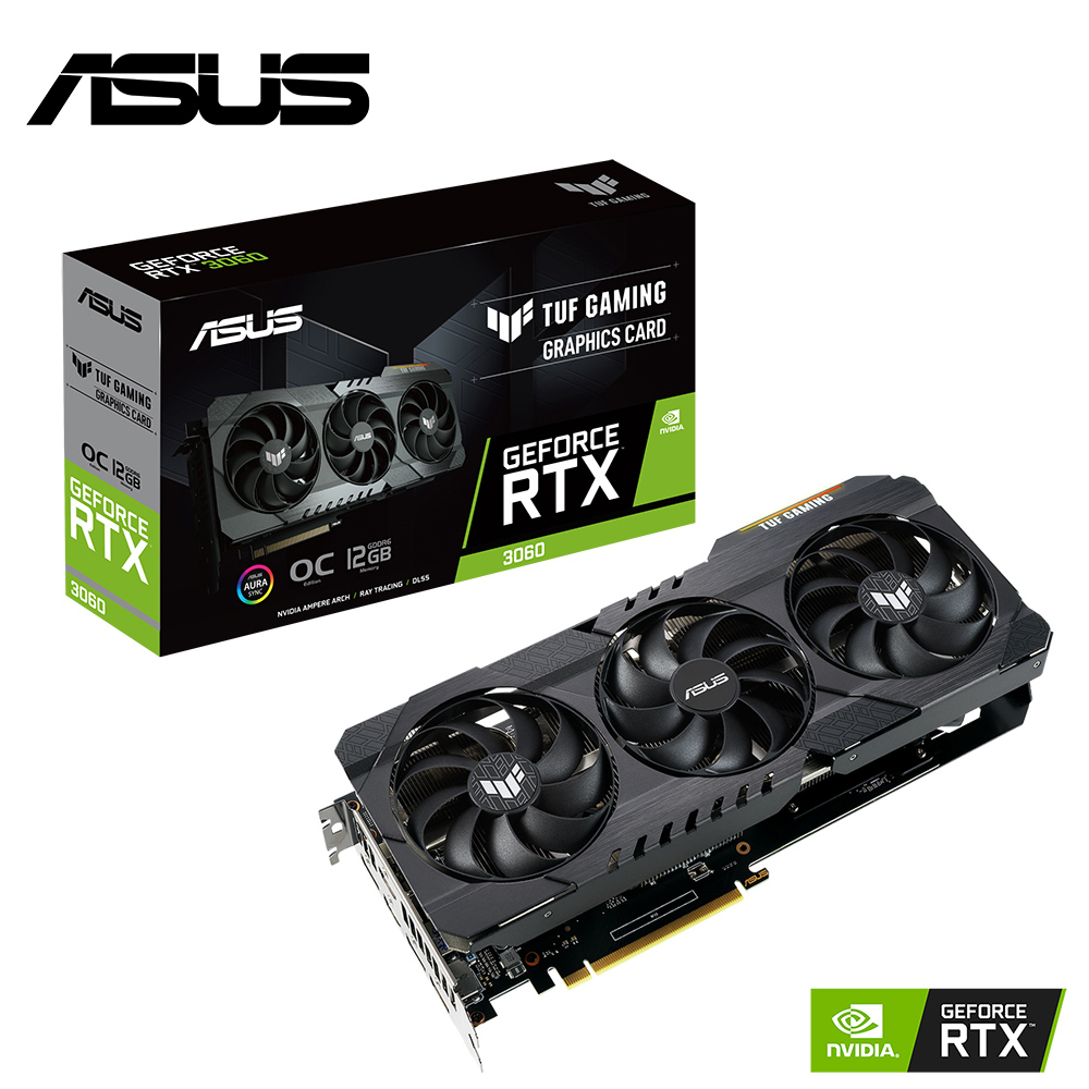 【ASUS 華碩】TUF Gaming GeForce RTX 3060 V2 OC 12G 顯示卡