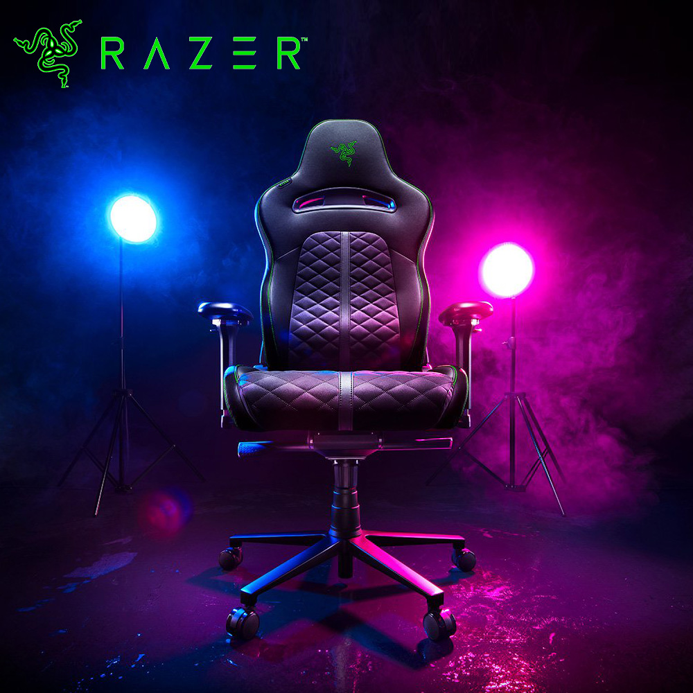 【Razer 雷蛇】ENKI 人體工學設計電競椅 - 黑綠色