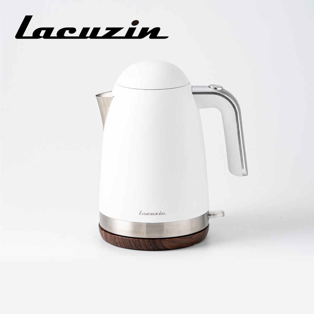 【Lacuzin】雙層電子快煮壺 - 珍珠白