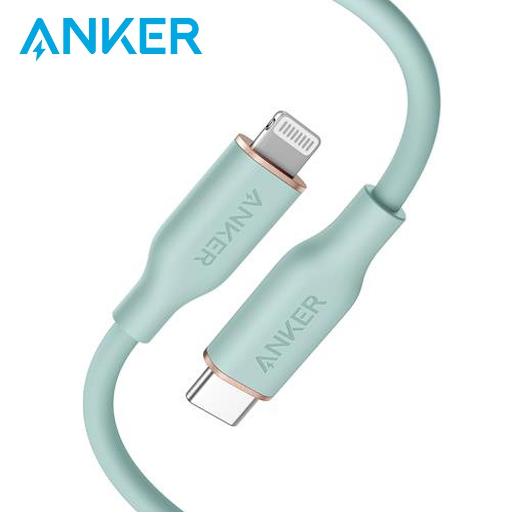 【ANKER】A8662 USB-C to Lightning 快充線-0.9M/綠