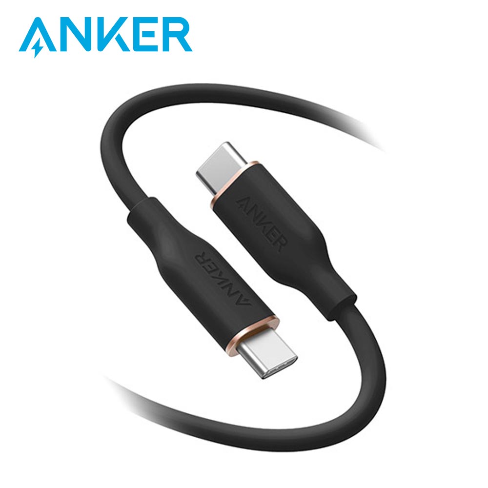 【ANKER】A8553 USB-C to USB-C傳輸充電線-1.8M/黑