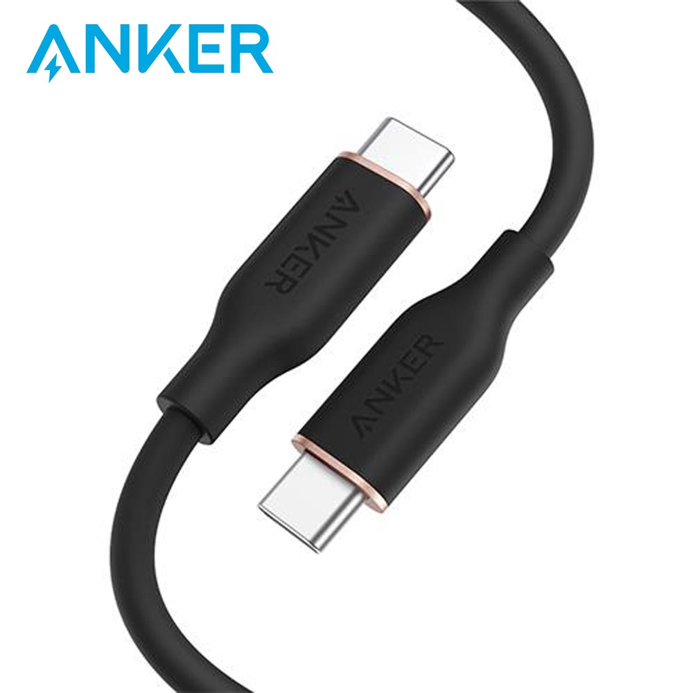 【ANKER】A8552 USB-C to USB-C傳輸充電線-0.9M/黑
