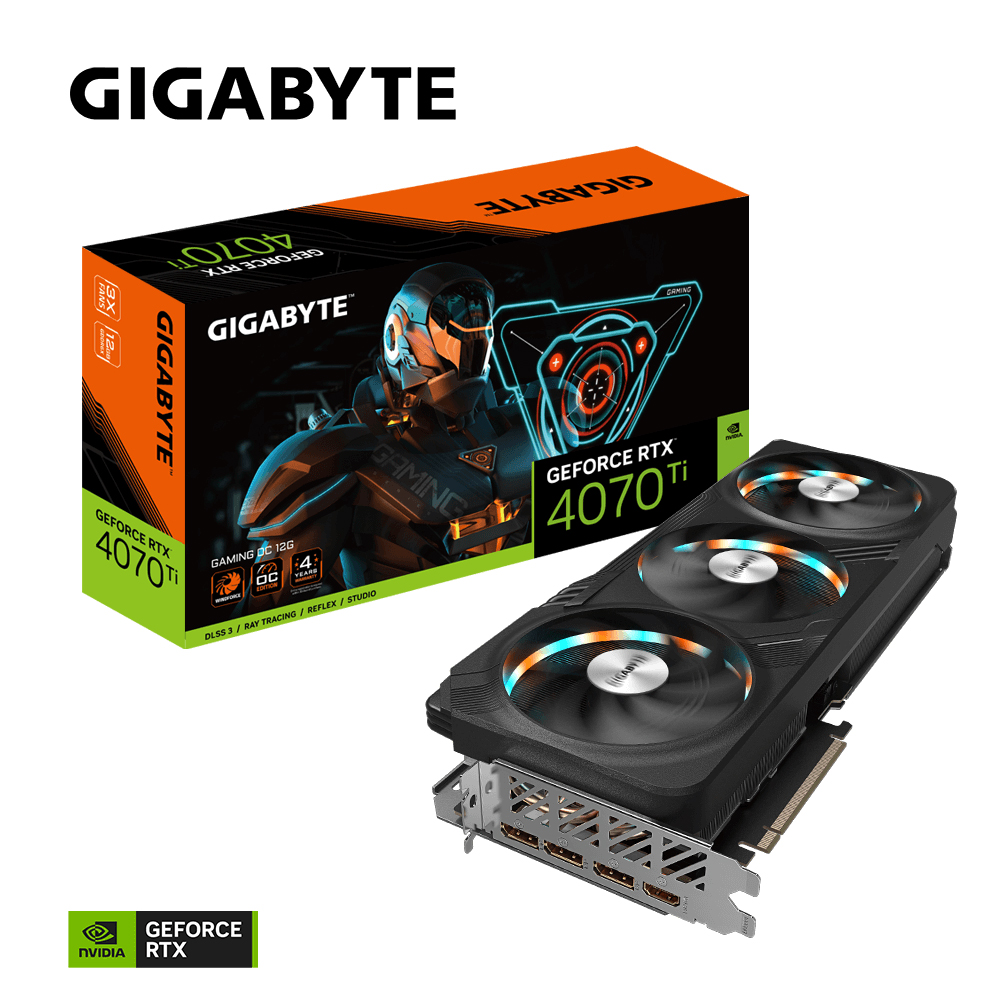 【GIGABYTE 技嘉】GeForce RTX 4070 Ti GAMING OC 12G 顯示卡
