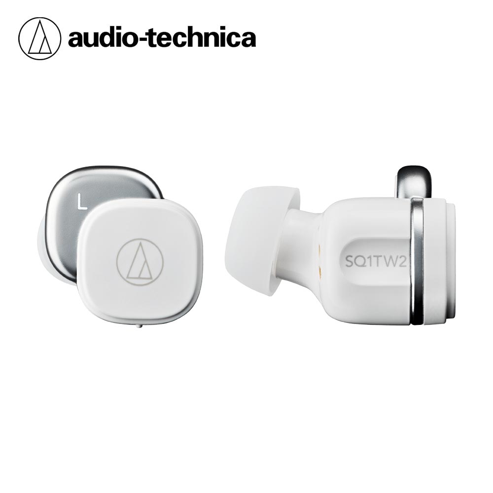 【audio-technica 鐵三角】ATH-SQ1TW2 真無線藍牙耳機-白