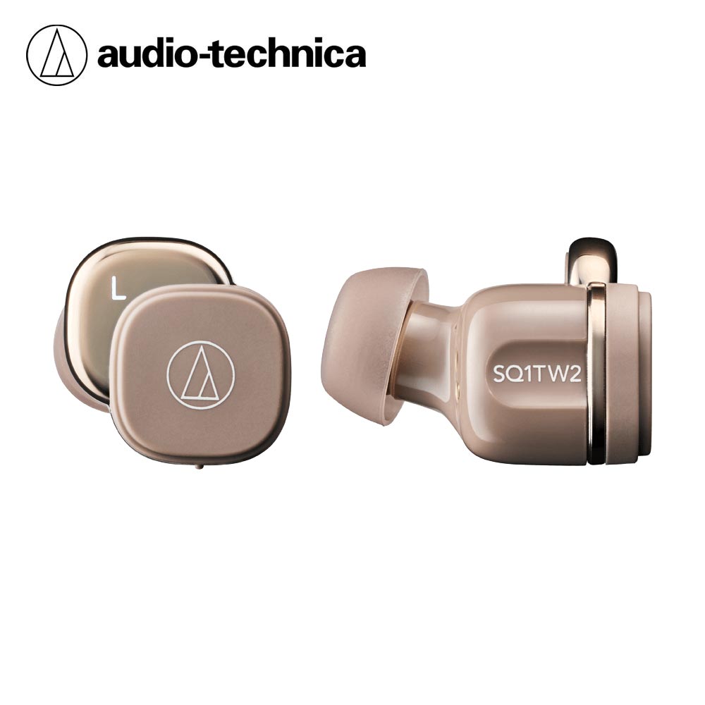 【audio-technica 鐵三角】ATH-SQ1TW2 真無線藍牙耳機-拿鐵棕