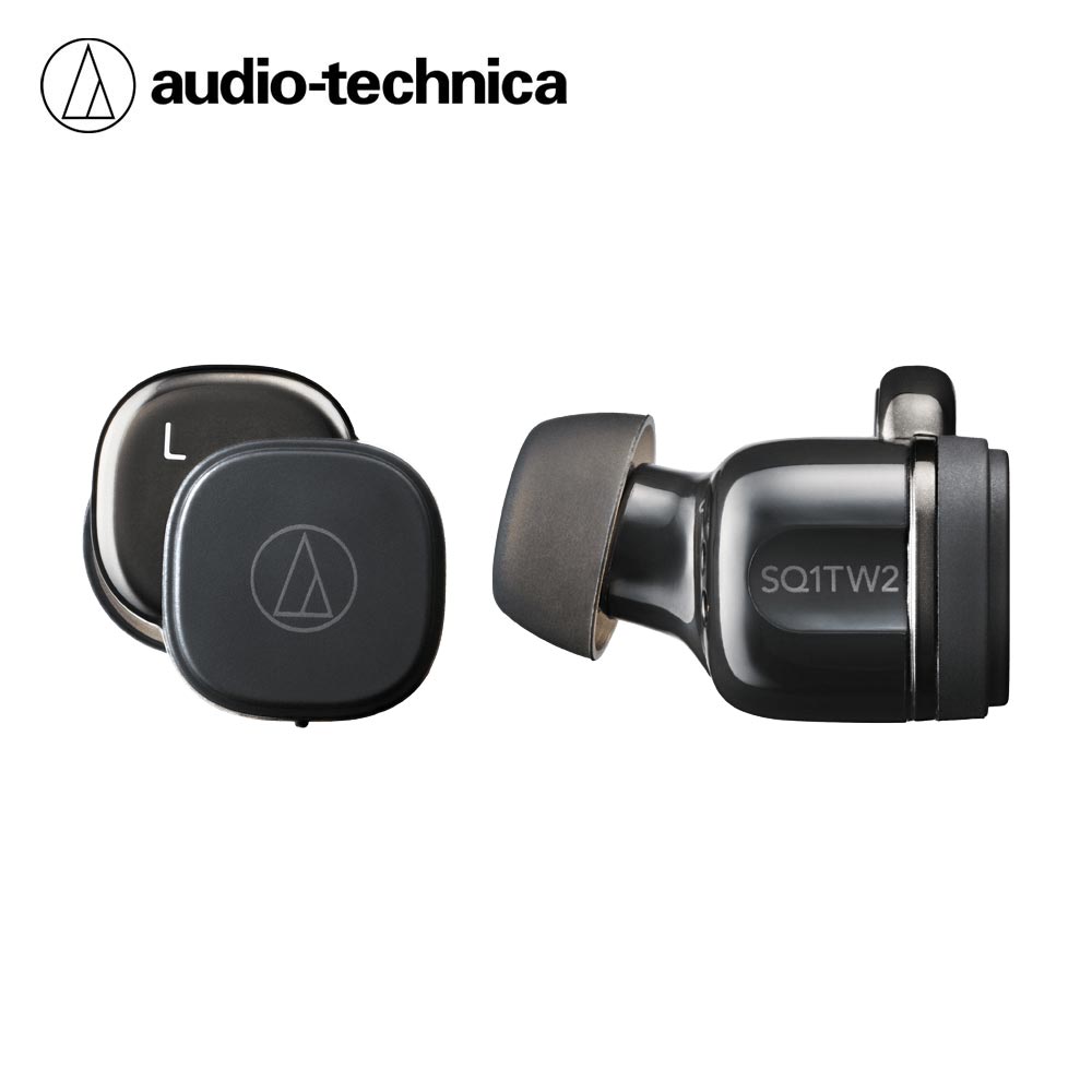 【audio-technica 鐵三角】ATH-SQ1TW2 真無線藍牙耳機-黑