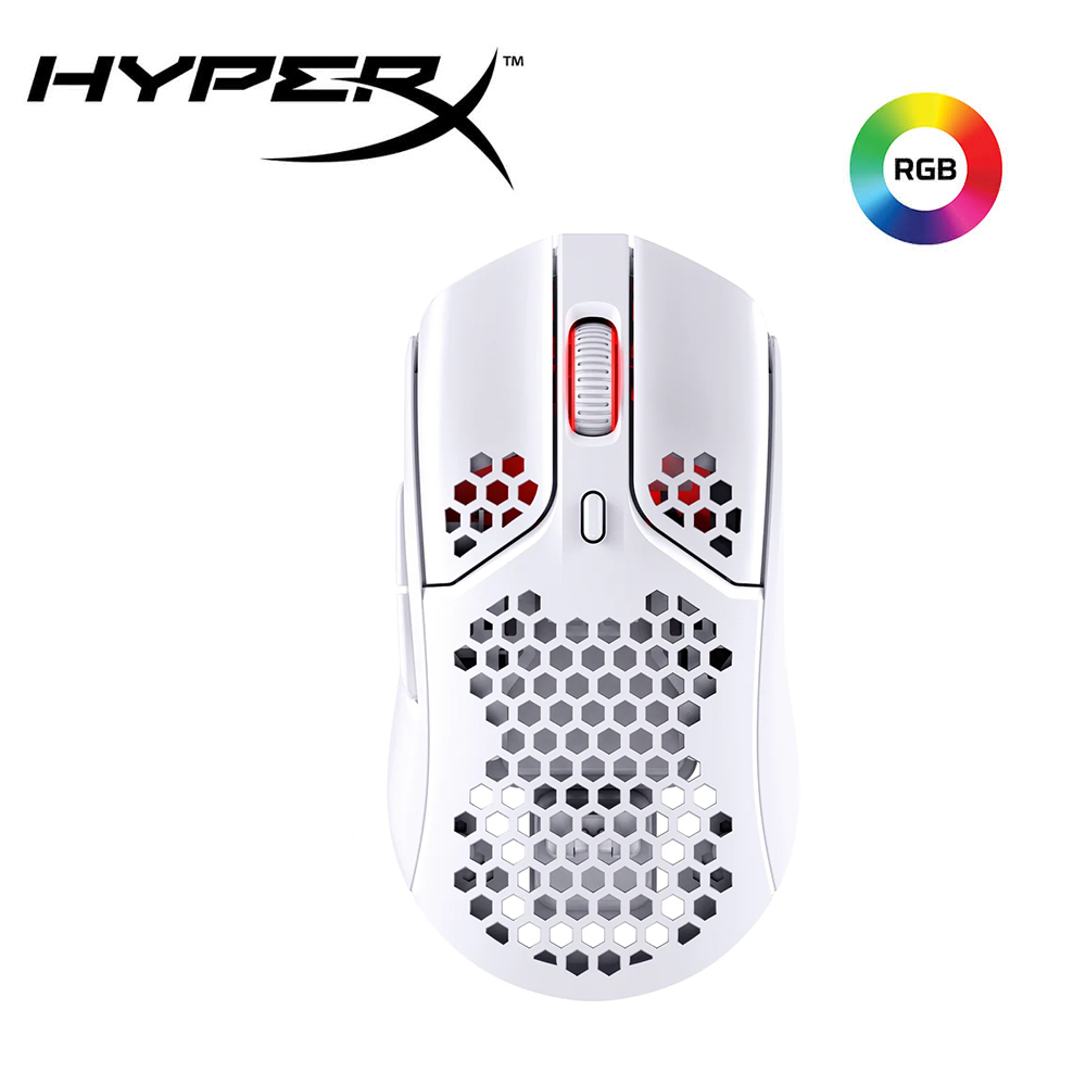 【HyperX】Pulsefire Haste 無線電競滑鼠 白色 4P5D8AA