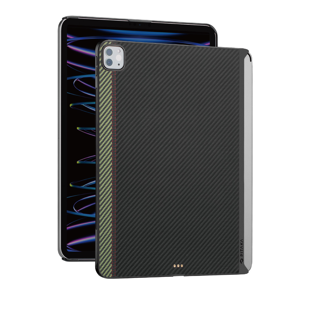 【PITAKA】MagEZ Case2 iPad 12.9吋 航太纖維磁吸平板殼 - 2022款浮織款（適配巧控鍵盤）