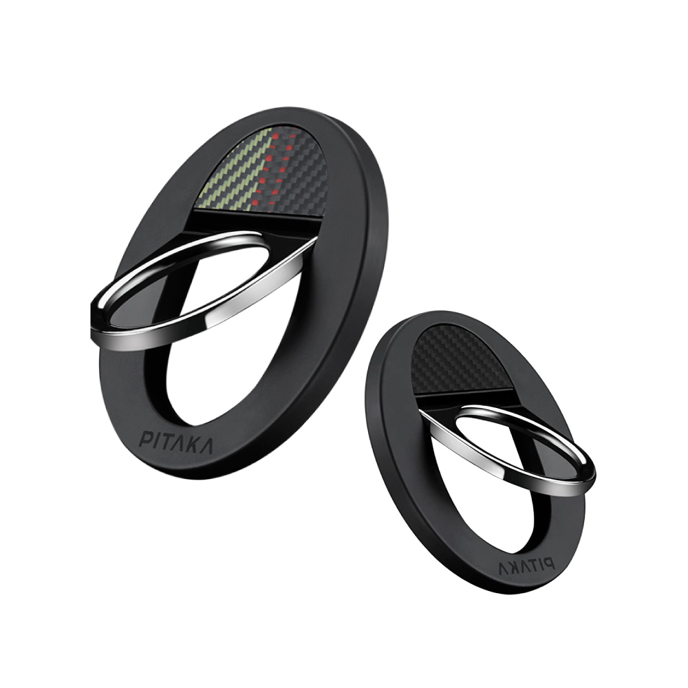 【PITAKA】MagEZ Grip iPhone MagSafe 航太磁吸手機環支架  (浮織)