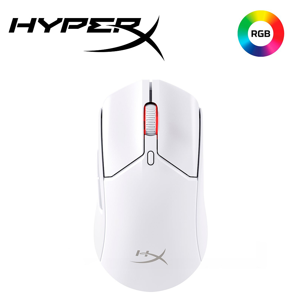 【HyperX】Pulsefire Haste 2 無線電競滑鼠 白色 6N0A9AA