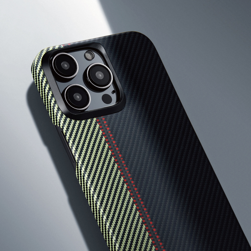 【PITAKA】MagEZ Case4 for iPhone15 Pro 航太纖維磁吸手機殼黑灰款