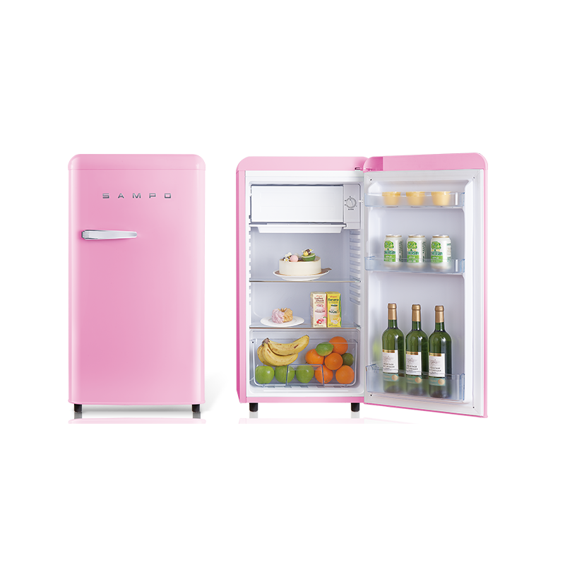 【SAMPO】 聲寶 99公升一級能效歐風美型冰箱(粉色) [SR-C10(P)] 含基本安裝