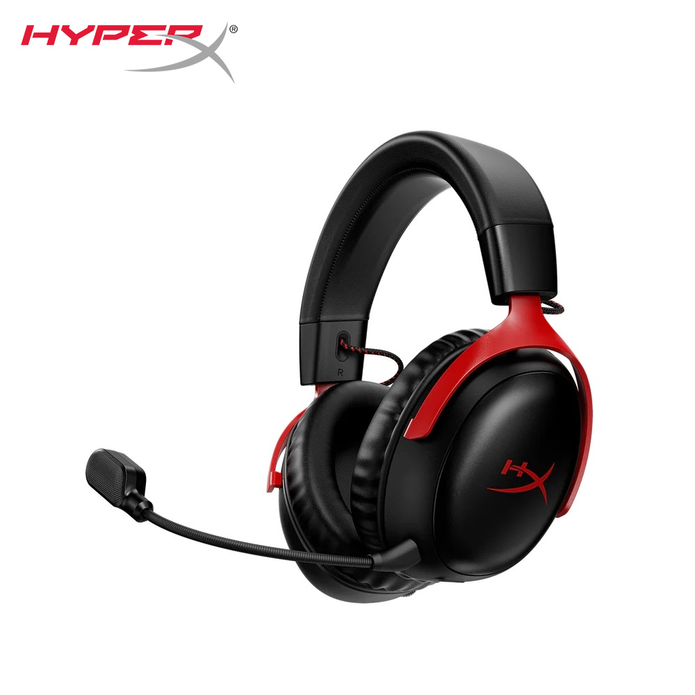 【HyperX】Cloud III 颶風3 無線電競耳機 紅色｜77Z46AA