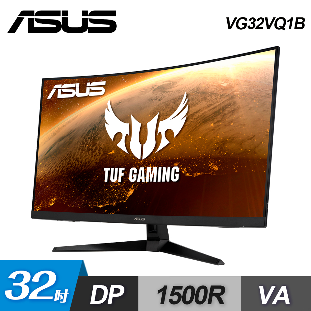 【ASUS 華碩】TUF Gaming VG32VQ1B 32型 曲面電競螢幕