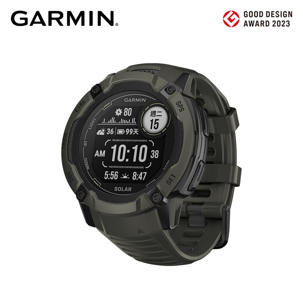 【GARMIN】Instinct 2X Solar 太陽能GPS腕錶 松石綠