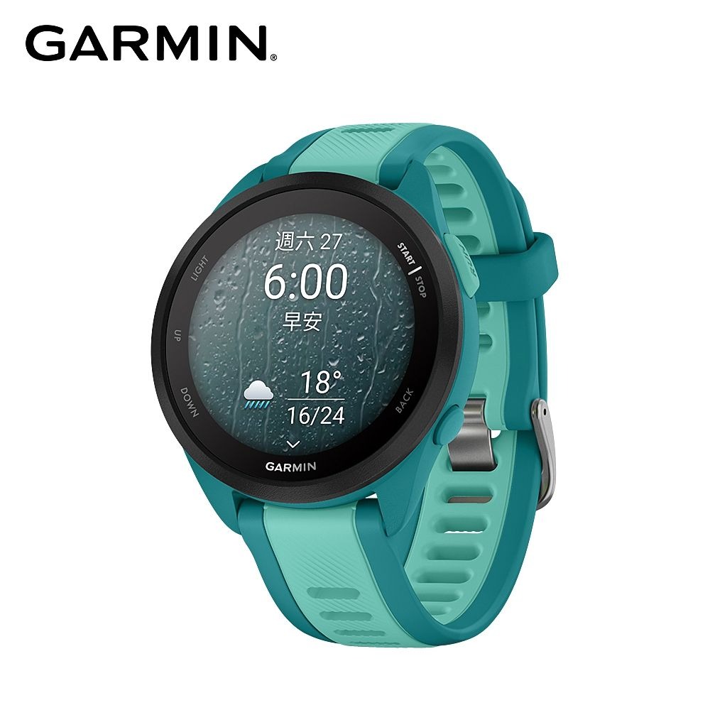 【GARMIN】Forerunner 165 Music GPS智慧跑錶 弛放綠/音樂版