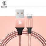 【Baseus 倍思】Lightning 機械時代充電線 1M 玫瑰金