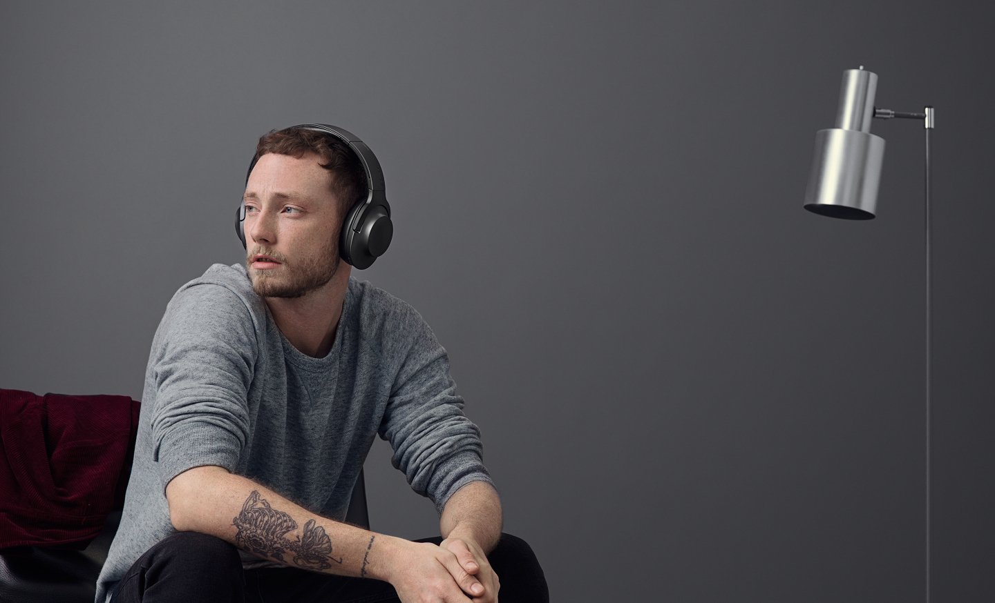 SONY MDR-100ABN 蓝牙抗噪耳麦-黑-三井3C