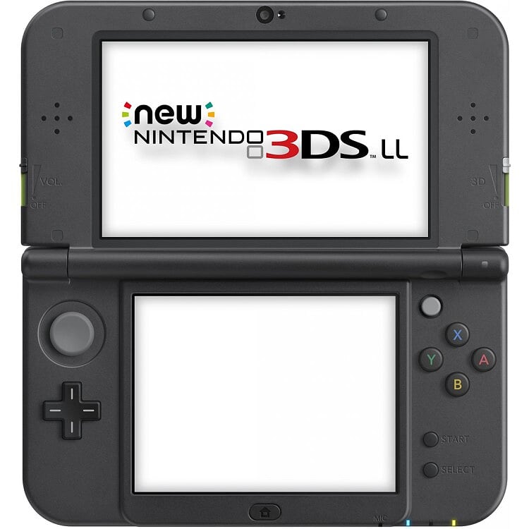任天堂 New 3DS LL 日规主机 莱姆绿x黑-三井