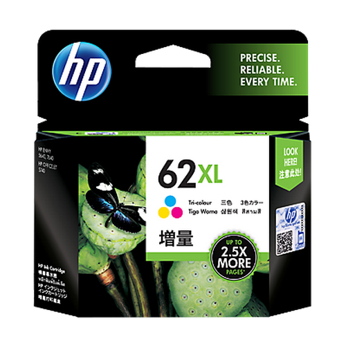 HP C2P07AA (No.62XL) 彩色墨水匣