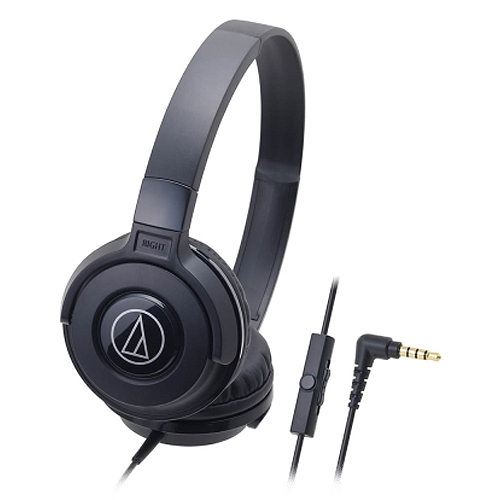 【audio-technica 鐵三角】ATH-S100iS 耳罩式耳麥-黑