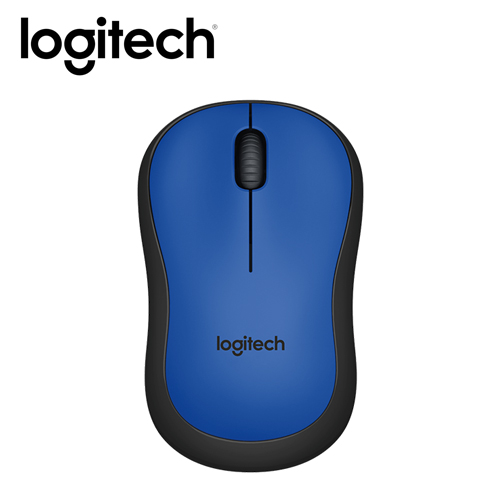 【logitech 羅技】M221 靜音無線滑鼠 藍