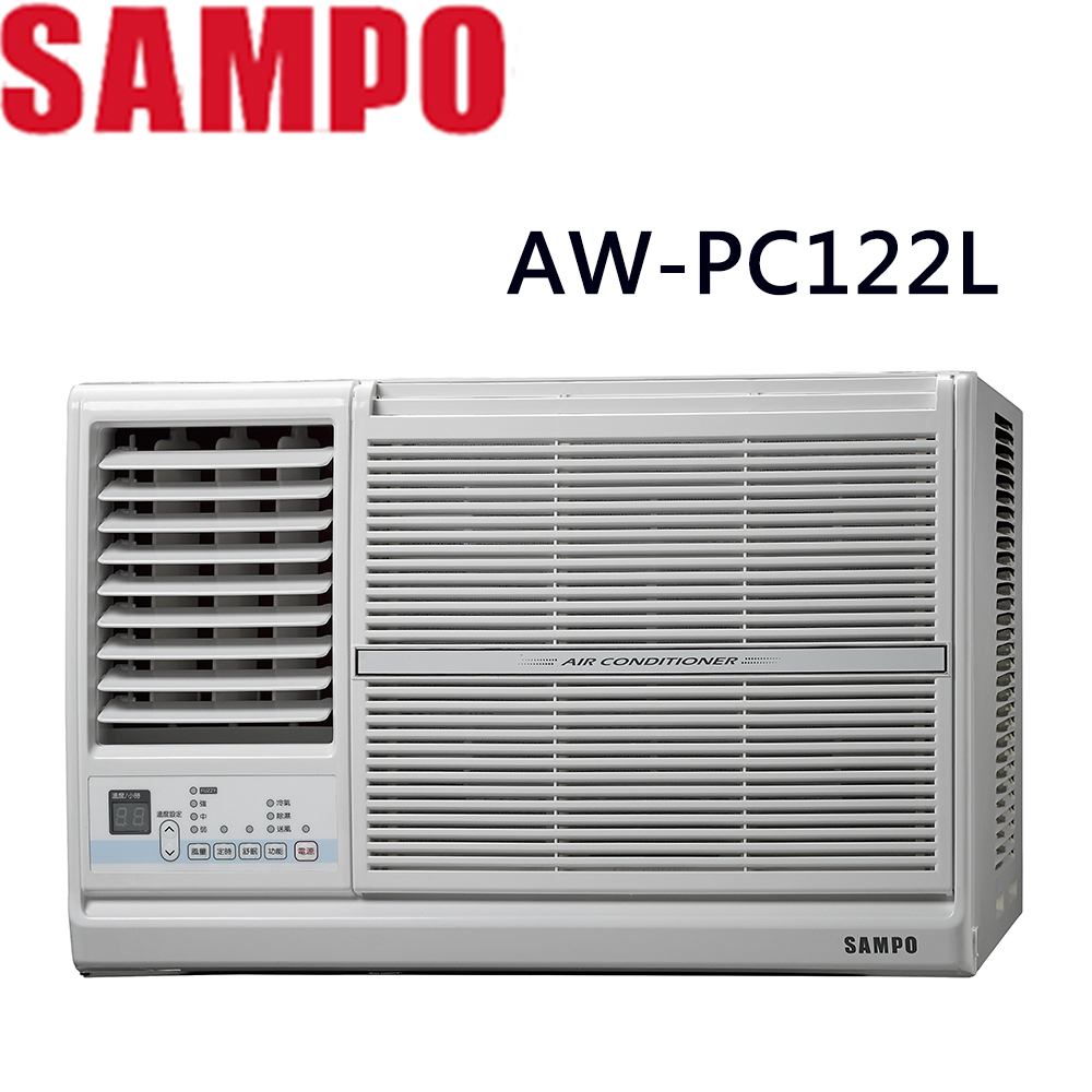 【SAMPO聲寶】3-5坪定頻左吹窗型冷氣AW-PC122L