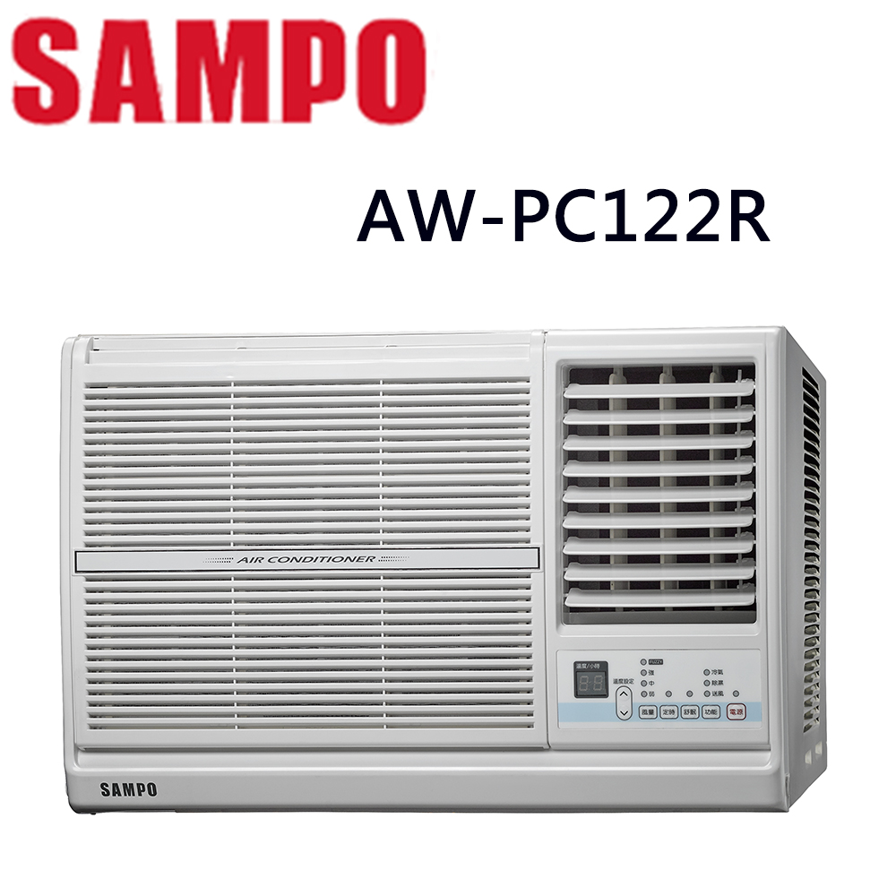 【SAMPO聲寶】3-5坪定頻右吹窗型冷氣AW-PC122R