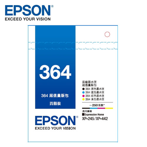 EPSON T364 墨水匣量販包 T364650